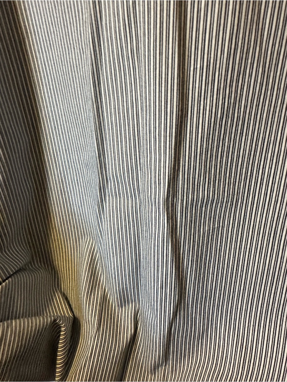 Alfred Dunner Navy & White Striped Embellished Button-Up Shirt - Picture 10 of 10